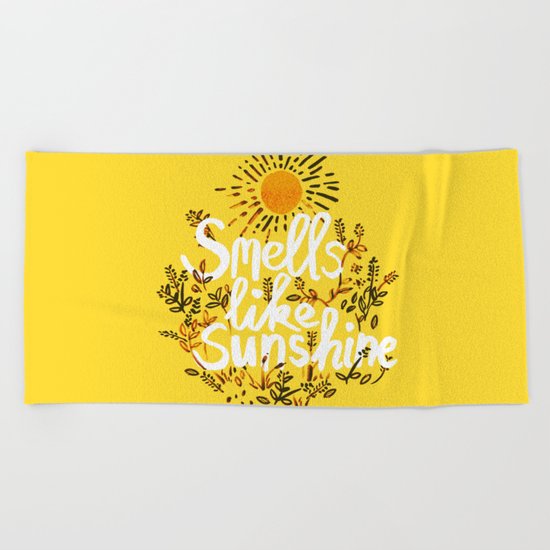 Smells Like Sunshine Beach Towel