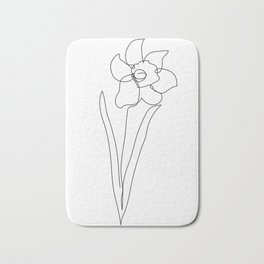 Daffodil Bath Mat | Wallprint, Daffodilprint, Blackandwhiteart, Botanicalwallart, Daffodilwallart, Floralartprint, Modernwallart, Wallart, Floralwallart, Poster 