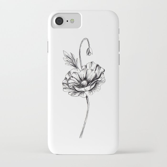 Poppy Flower iPhone Case