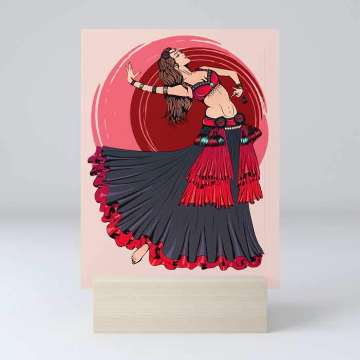Red Salsa Women Mini Art Print