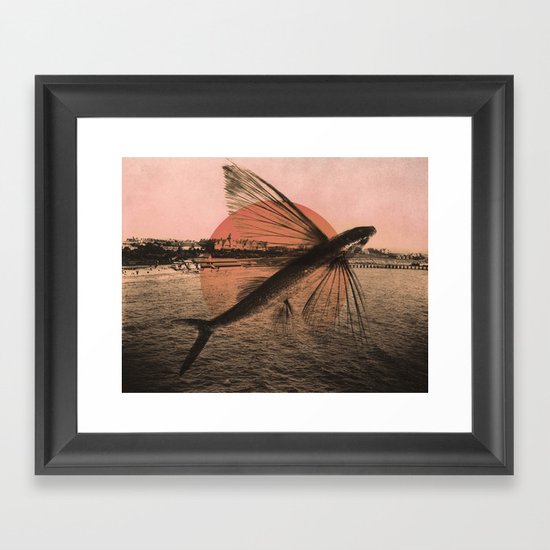 Flying Fish Framed Art Print