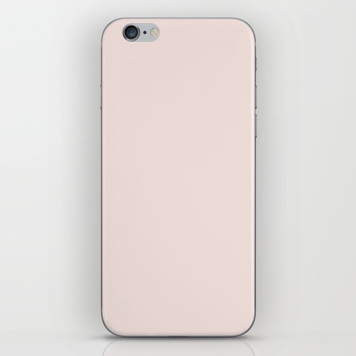 Pale Pastel Pink Solid Color Hue Shade - Patternless iPhone Skin