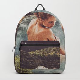 The Spa Backpack | Digital, Bath, Beauty, Paper, Woman, Spa, Bathroom, Stars, Steam, People 