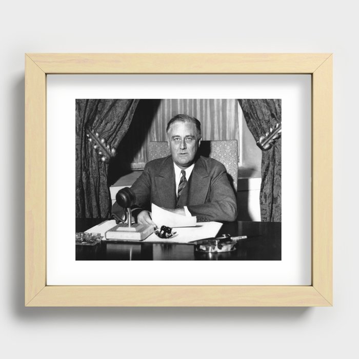 President Franklin Roosevelt Recessed Framed Print