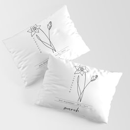 March Birth Flower | Daffodil Pillow Sham