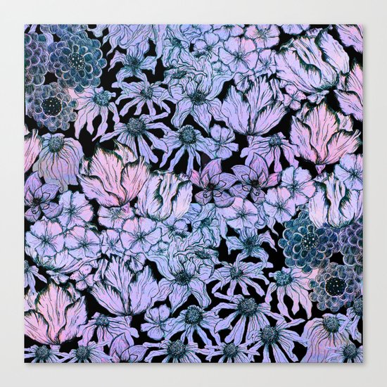 Purple Flowers Canvas Print