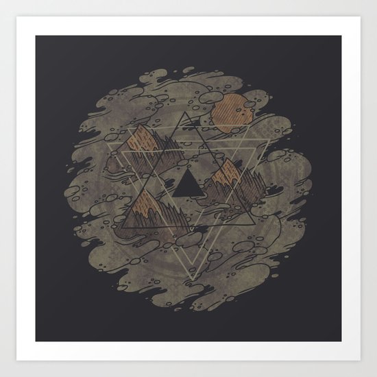 Amidst the Mist Art Print
