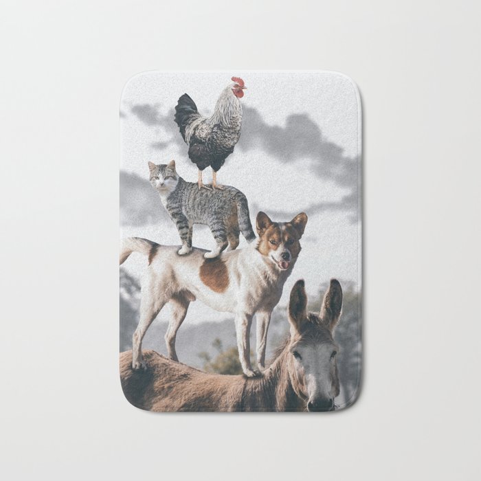 The "Town Musicians of Bremen" Bath Mat