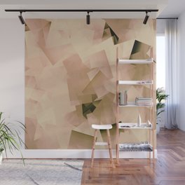 Geometric Stacks Neutrals Tan Beige Cocoa Wall Mural