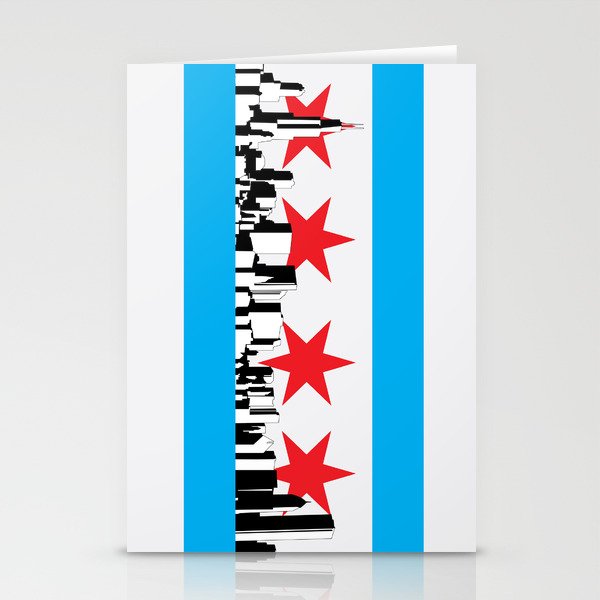 New Chicago Flag Stationery Cards