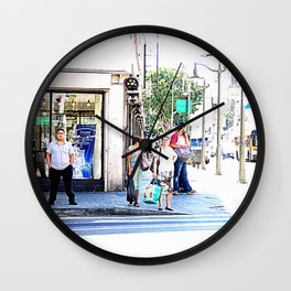 street life Wall Clock