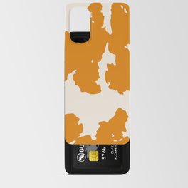 Orange Cowhide Spots Android Card Case