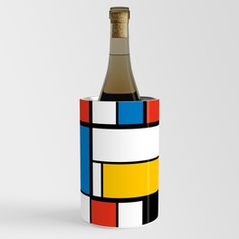 Mondrian De Stijl Modern Art Wine Chiller