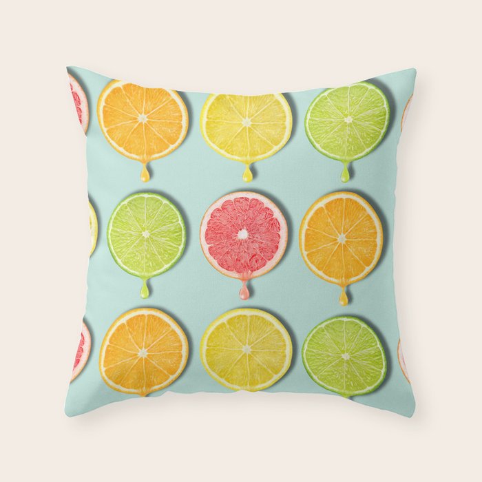 fruit throw pillows