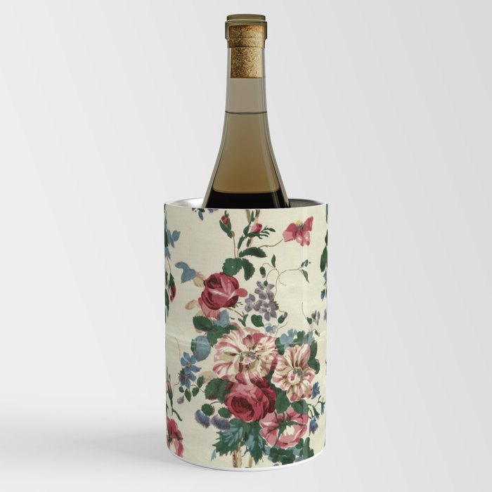 Antique Rose Chintz Pattern Wine Chiller