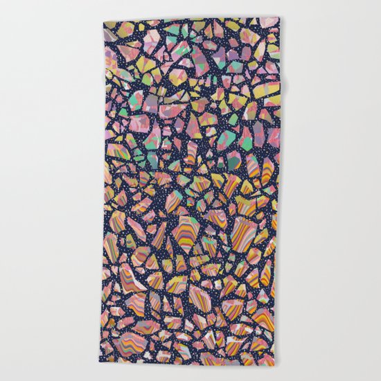 Graphic Terrazzo Beach Towel