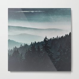 Mountain Light Metal Print