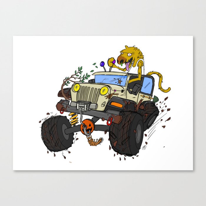 Off-road 4x4 Adventure SUV Canvas Print