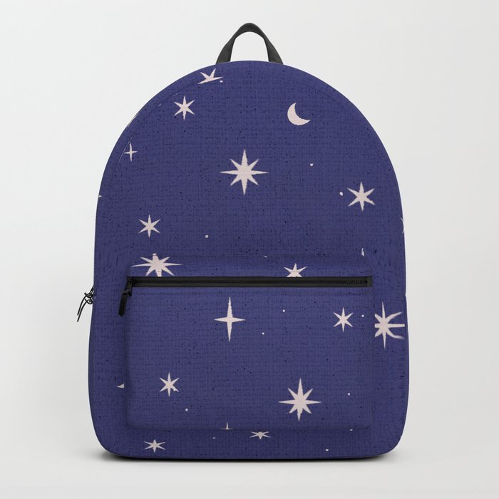 Starry night dark blue Backpack