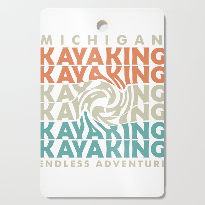 michigan kayak adventure Cutting Board