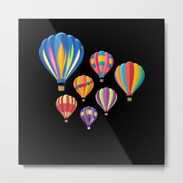 Hot Air Balloon Balloning Metal Print