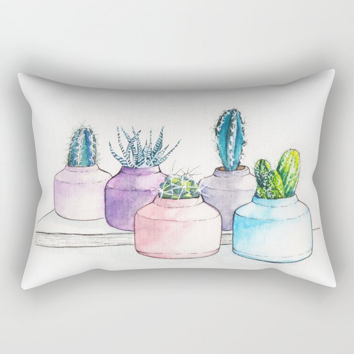 Cactus pots Rectangular Pillow