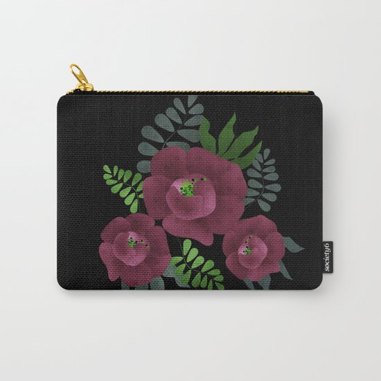 Burgundy roses. Carry-All Pouch