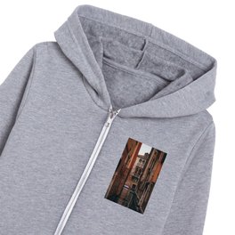 Venice Italy with gondola boats surrounded by beautiful architecture along the grand canal Kids Zip Hoodie