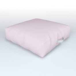 Ultra Pale Pastel Pink Solid Color Hue Shade - Patternless Outdoor Floor Cushion