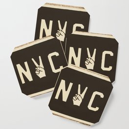 NYC Peace Sign (Color) Coaster