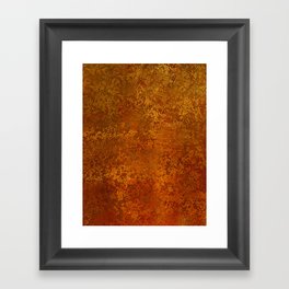 Vintage Copper Rust, Minimalist Art Framed Art Print