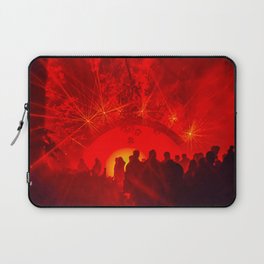 "On fire" - Light cycles laser light show Adelaide South Australia Laptop Sleeve