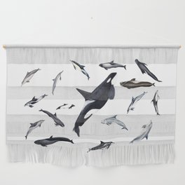 Dolphins all around Wall Hanging