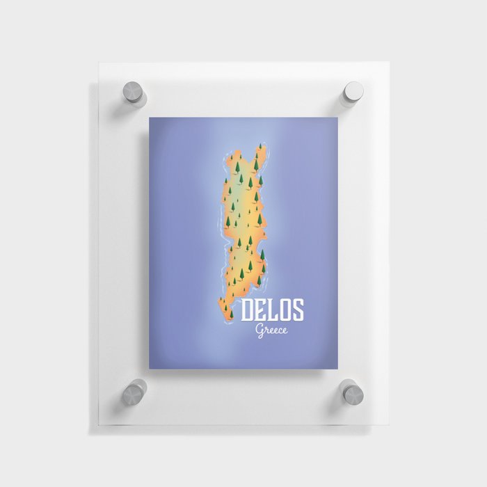 Delos Greece Floating Acrylic Print