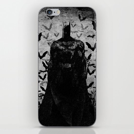 The night rises B&W iPhone & iPod Skin