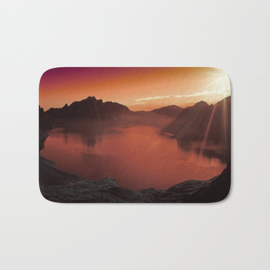 Sunset coucher de soleil Bath Mat