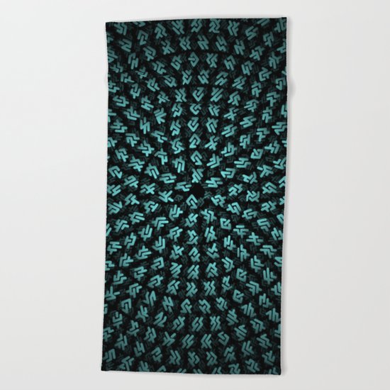 Alien's writing Beach Towel