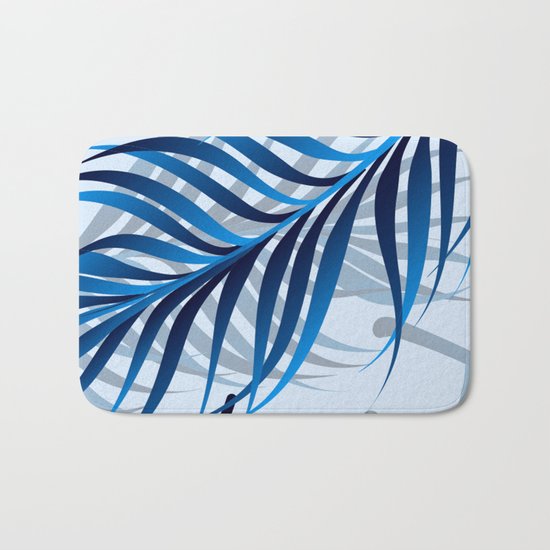 Blue Tropic Bath Mat