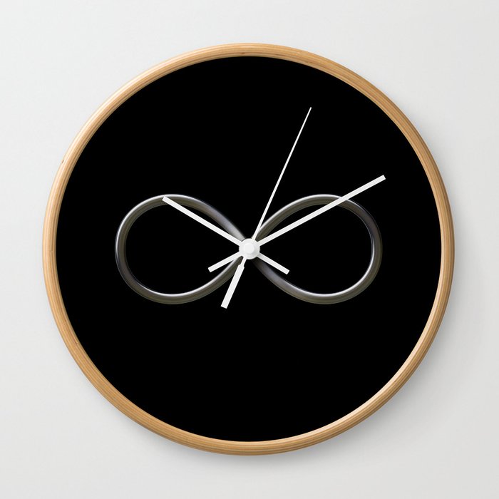 Infinity symbol Wall Clock