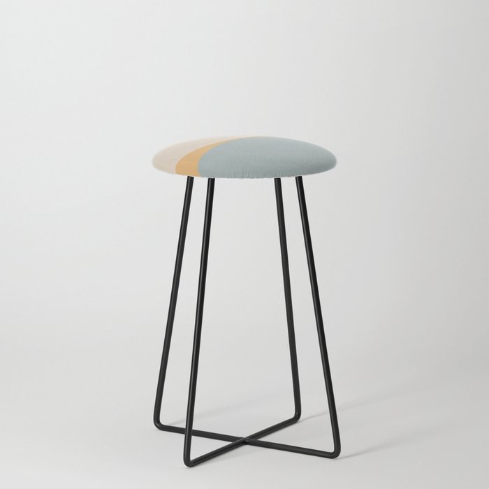 Almond Abstract XIII Counter Stool