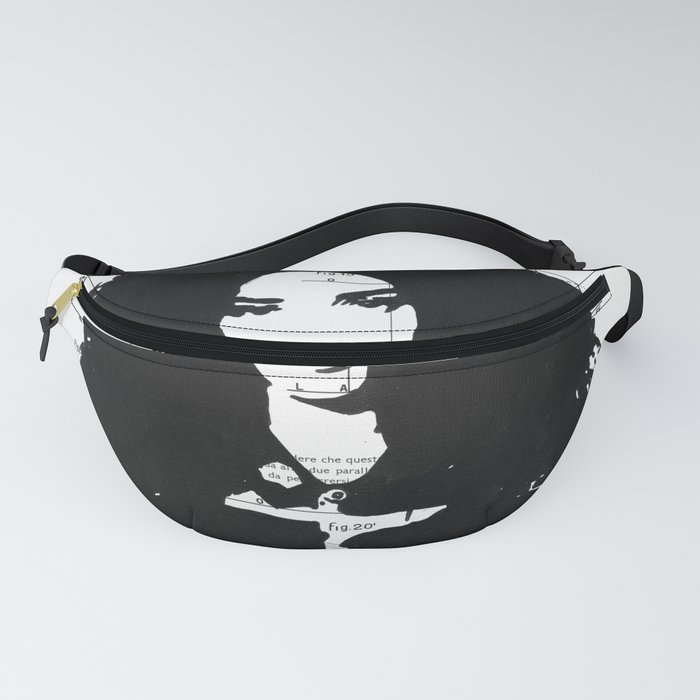 Giselle pure black and white Fanny Pack