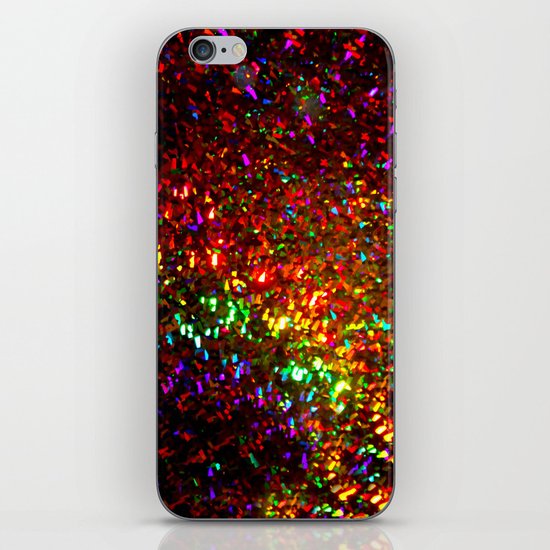 Fascination in gold-photograph of colorful lights iPhone & iPod Skin