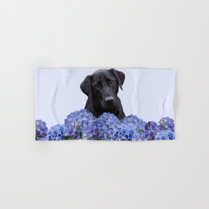 Black Labrador Dog -  Hand & Bath Towel