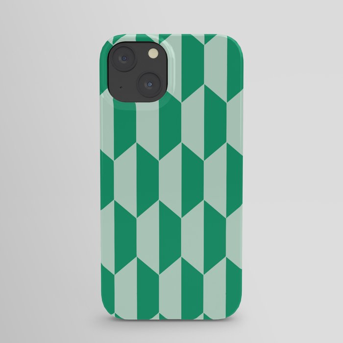 Minty Fresh Hex Tile iPhone Case