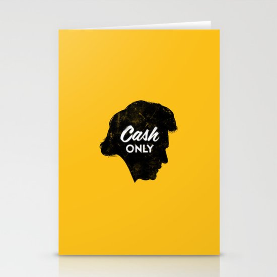 Cash Only (Gold) Stationery Cards