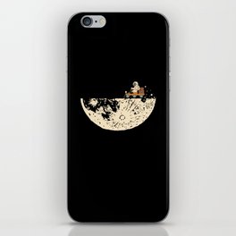 Moon Half Moon Astronaut Space iPhone Skin