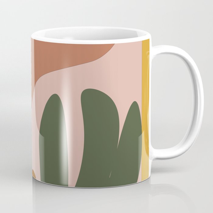 1 Matisse Inspired Abstract Shapes 220221 Cut Out Papiers Decoupes Boho Aesthetic Coffee Mug