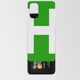 Letter H (White & Green) Android Card Case