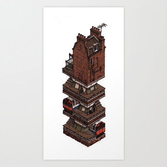 In my basement... Art Print