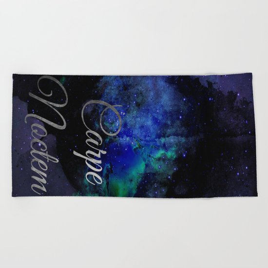 Carpe Noctem (Seize The Night) Beach Towel